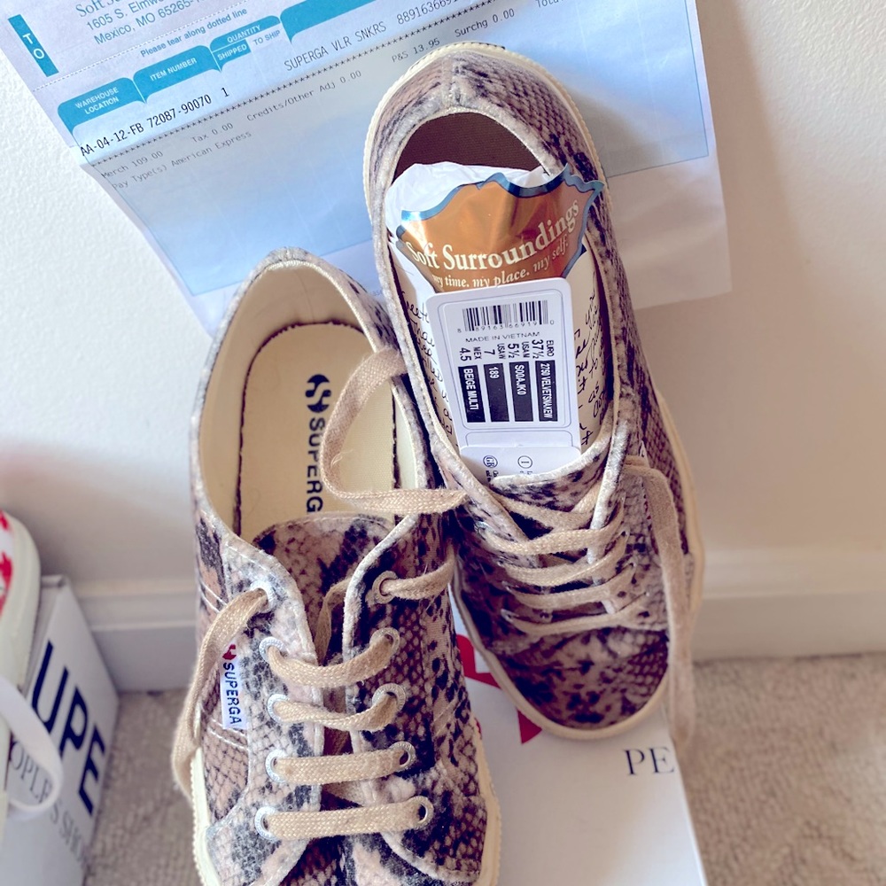 Superga soft  snake appearance, European sizing